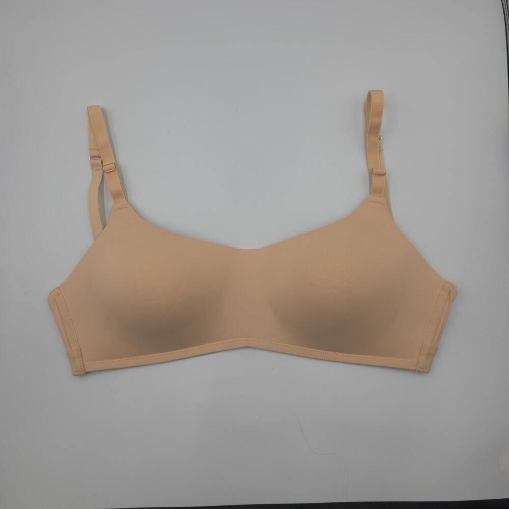 LIVELY All-Day Deep V No-Wire Bra Style WL0121 in Beige Size 34C